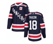 Men Adidas New York Rangers #18 Walt Tkaczuk Navy Blue Authentic 2018 Winter Classic Stitched NHL Jersey