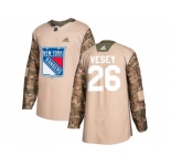 Men Adidas New York Rangers #26 Jimmy Vesey Camo Authentic 2017 Veterans Day Stitched NHL Jersey