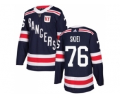 Men Adidas New York Rangers #76 Brady Skjei Navy Blue Authentic 2018 Winter Classic Stitched NHL Jersey