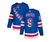 Men Adidas New York Rangers #9 Adam Graves Royal Blue Home Authentic Stitched NHL Jersey
