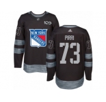 Men's Adidas New York Rangers #73 Brandon Pirri Authentic Black 1917-2017 100th Anniversary NHL Jersey