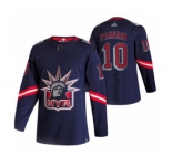 Men's New York Rangers #10 Artemi Panarin Navy 2020-21 Reverse Retro Alternate Hockey Jersey