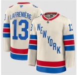 Men's New York Rangers #13 Alexis Lafreniere Cream 2026 Winter Classic Stitched Hockey Jersey