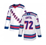 Men's New York Rangers #72 Filip Chytil White Stitched Adidas Jersey