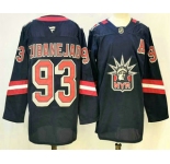 Men's New York Rangers #93 Mika Zibanejad Navy Reverse Retro Authentic Jersey