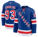 Men's New York Rangers #93 Mika Zibanejad Royal 2024-25 Home Stitched Hockey Jersey
