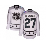 Men's Reebok New York Rangers #27 Ryan McDonagh Authentic White Metropolitan Division 2017 All-Star NHL Jersey