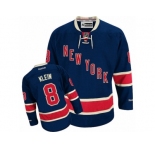 Men's Reebok New York Rangers #8 Kevin Klein Authentic Navy Blue Third NHL Jersey