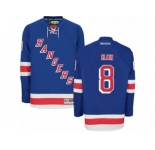 Men's Reebok New York Rangers #8 Kevin Klein Authentic Royal Blue Home NHL Jersey