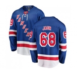 New York Rangers #68 Jaromir Jagr Fanatics Branded Royal Blue Home Breakaway NHL Jersey