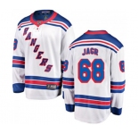 New York Rangers #68 Jaromir Jagr Fanatics Branded White Away Breakaway NHL Jersey