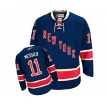 Reebok New York Rangers #11 Mark Messier Authentic Navy Blue Third NHL Jersey