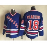 nhl jerseys new york rangers #18 tkaczuk blue[m&n][tkaczuk]