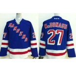 nhl jerseys new york rangers #27 mcdonagh blue[2014 new stadium]