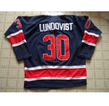 nhl jerseys new york rangers #30 lundqvist dk blue[85th]