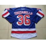 nhl jerseys new york rangers #36 zuccarello blue[2014 new stadium]