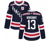Women Adidas New York Rangers #13 Sergei Nemchinov Authentic Navy Blue 2018 Winter Classic NHL Jersey