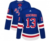 Women Adidas New York Rangers #13 Sergei Nemchinov Premier Royal Blue Home NHL Jersey