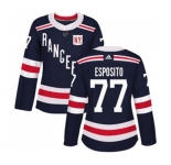 Women Adidas New York Rangers #77 Phil Esposito Authentic Navy Blue 2018 Winter Classic NHL Jersey