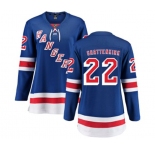 Women New York Rangers #22 Kevin Shattenkirk Fanatics Branded Royal Blue Home Breakaway NHL Jersey