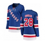Women New York Rangers #28 Chris Bigras Fanatics Branded Royal Blue Home Breakaway NHL Jersey