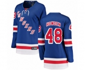 Women New York Rangers #48 Brett Howden Fanatics Branded Royal Blue Home Breakaway NHL Jersey