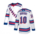 Women Reebok New York Rangers #10 Ron Duguay Authentic White Away NHL Jersey