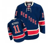 Women Reebok New York Rangers #11 Mark Messier Authentic Navy Blue Third NHL Jersey