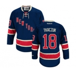 Women Reebok New York Rangers #18 Walt Tkaczuk Authentic Navy Blue Third NHL Jersey
