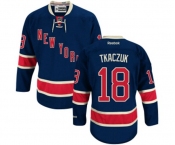 Women Reebok New York Rangers #18 Walt Tkaczuk Authentic Navy Blue Third NHL Jersey