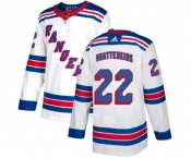 Women Reebok New York Rangers #22 Kevin Shattenkirk Authentic White Away NHL Jersey