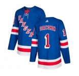 Youth Adidas New York Rangers #1 Eddie Giacomin Premier Royal Blue Home NHL Jersey