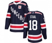 Youth Adidas New York Rangers #18 Marc Staal Authentic Navy Blue 2018 Winter Classic NHL Jersey