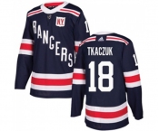Youth Adidas New York Rangers #18 Walt Tkaczuk Authentic Navy Blue 2018 Winter Classic NHL Jersey