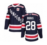 Youth Adidas New York Rangers #28 Chris Bigras Authentic Navy Blue 2018 Winter Classic NHL Jersey