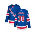 Youth Adidas New York Rangers #30 Henrik Lundqvist Royal Blue Home Authentic Stitched NHL Jersey
