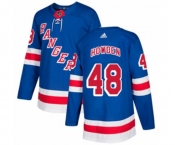 Youth Adidas New York Rangers #48 Brett Howden Authentic Royal Blue Home NHL Jersey