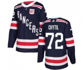 Youth Adidas New York Rangers #72 Filip Chytil Authentic Navy Blue 2018 Winter Classic NHL Jersey