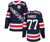 Youth Adidas New York Rangers #77 Anthony DeAngelo Authentic Navy Blue 2018 Winter Classic NHL Jersey