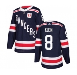 Youth Adidas New York Rangers #8 Kevin Klein Authentic Navy Blue 2018 Winter Classic NHL Jersey