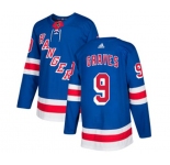 Youth Adidas New York Rangers #9 Adam Graves Premier Royal Blue Home NHL Jersey