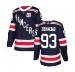 Youth Adidas New York Rangers #93 Mika Zibanejad Authentic Navy Blue 2018 Winter Classic NHL Jersey