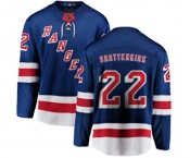 Youth New York Rangers #22 Kevin Shattenkirk Fanatics Branded Royal Blue Home Breakaway NHL Jersey