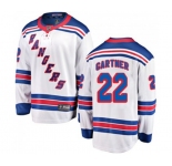 Youth New York Rangers #22 Mike Gartner Fanatics Branded White Away Breakaway NHL Jersey