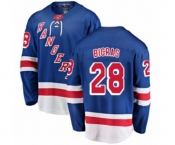 Youth New York Rangers #28 Chris Bigras Fanatics Branded Royal Blue Home Breakaway NHL Jersey