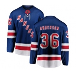 Youth New York Rangers #36 Glenn Anderson Fanatics Branded Royal Blue Home Breakaway NHL Jersey