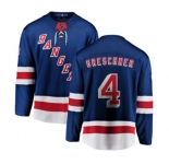 Youth New York Rangers #4 Ron Greschner Fanatics Branded Royal Blue Home Breakaway NHL Jersey