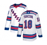 Youth Reebok New York Rangers #18 Walt Tkaczuk Authentic White Away NHL Jersey