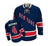 Youth Reebok New York Rangers #4 Ron Greschner Authentic Navy Blue Third NHL Jersey