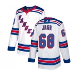 Youth Reebok New York Rangers #68 Jaromir Jagr Authentic White Away NHL Jersey